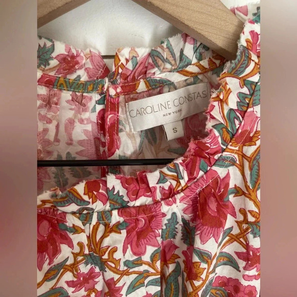 Caroline Constas Flutter Mini Dress Strawberry Print Sz Small - Picture 3 of 7